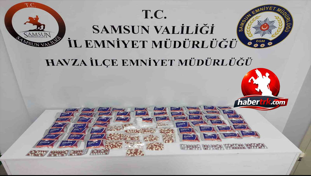 Samsun’da uyuşturucu operasyonu: 3 bin 359 adet hap ele geçirildİ