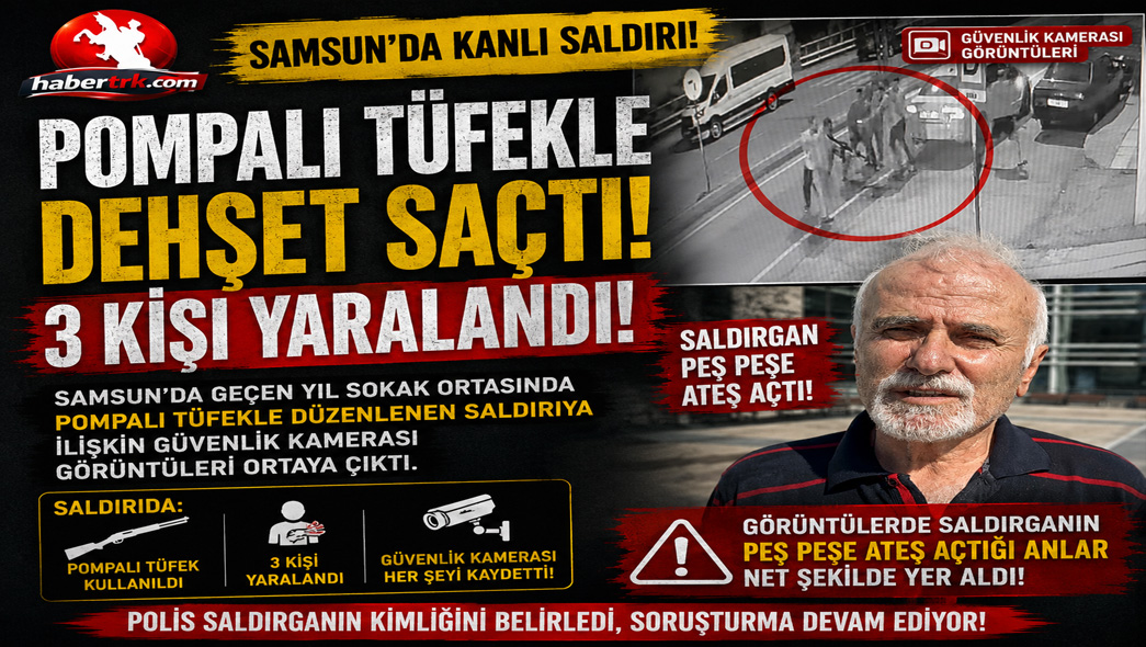 Sokak ortasında pompalı tüfekli dehşetin güvenlik kamerası görüntüsü ortaya çıktı