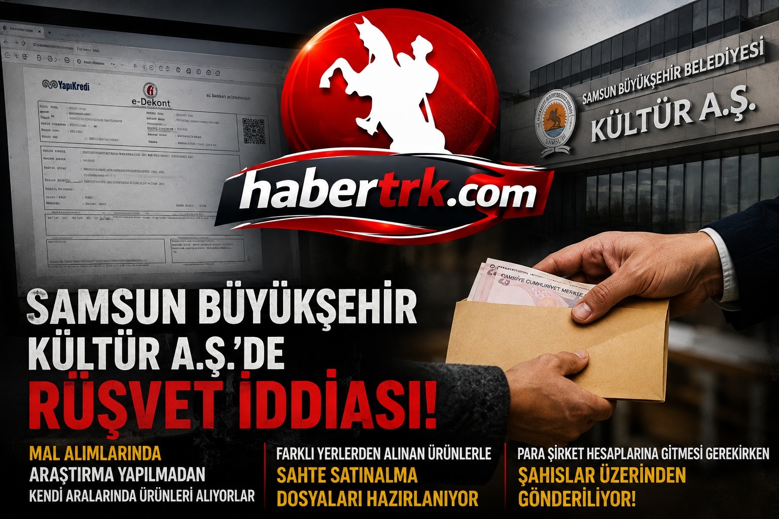 SAMSUN BÜYÜKŞEHİR BELEDİYESİ KÜLTÜR A.Ş.’DE RÜŞVET İDDİASI!