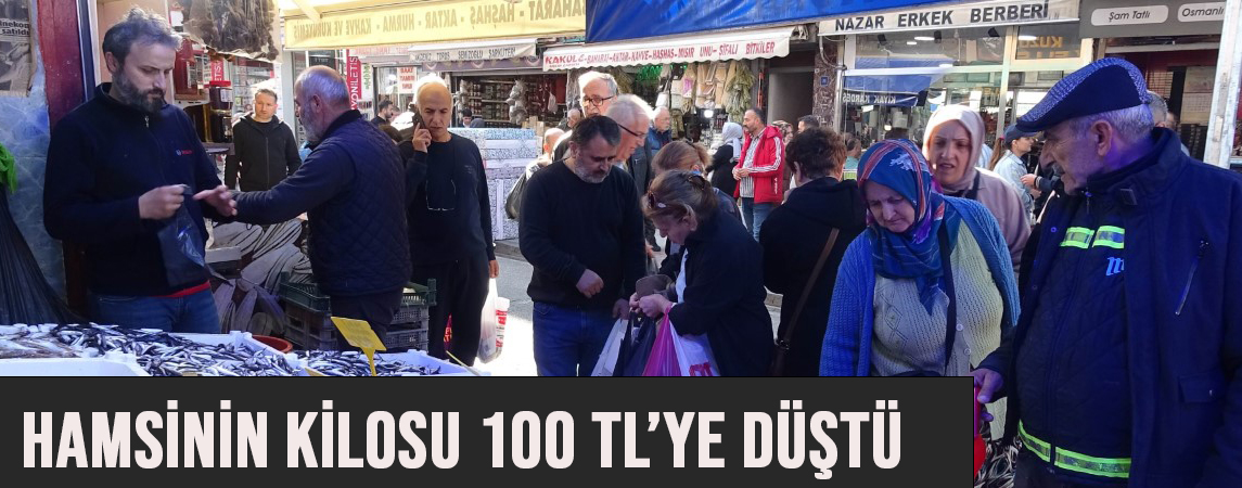 Hamsinin Kilosu 100 TL’ye Düştü, Tezgahlarda Yoğun İlgi