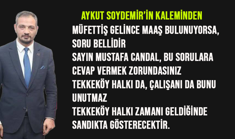 MAAŞ VAR, PARA VAR, ADALET YOK!