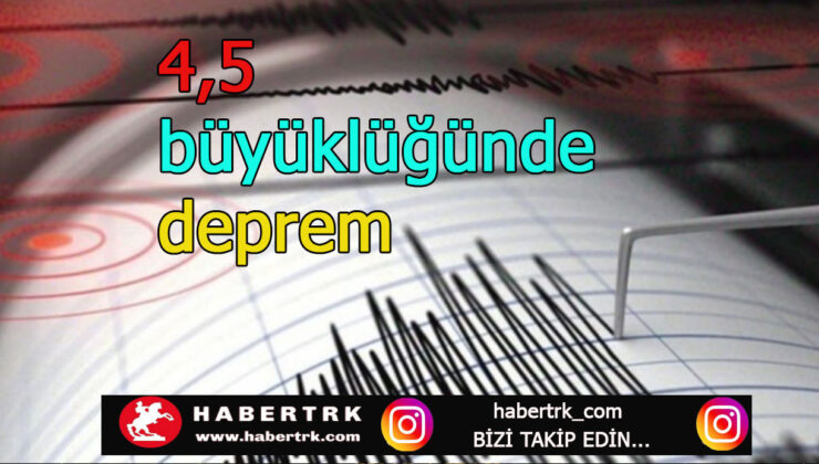 Bitlis’te 4,5 büyüklüğünde deprem