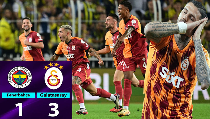 Kadıköy’de nefes kesen derbi! Galatasaray 3 puanı 3 golle aldı